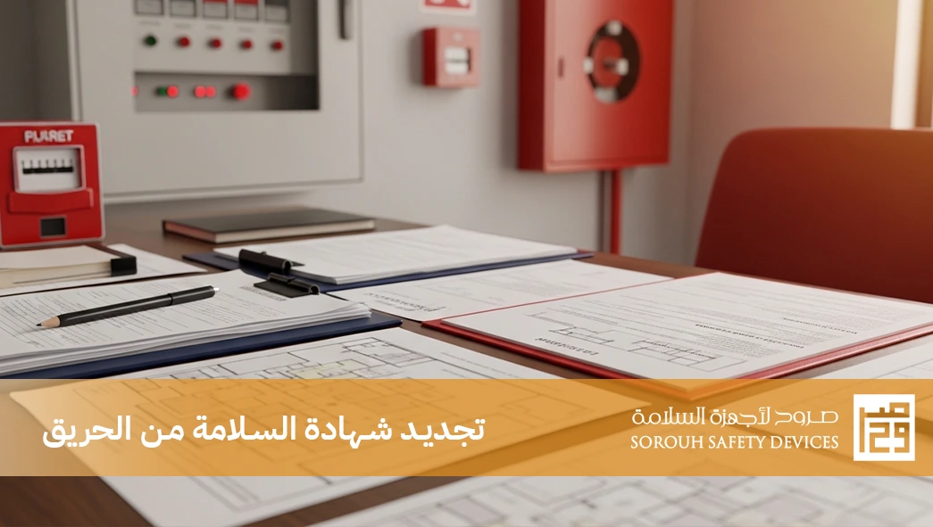 تجديد شهادة السلامة من الحريق