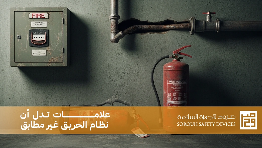 علامات عدم مطابقة نظام الحريق